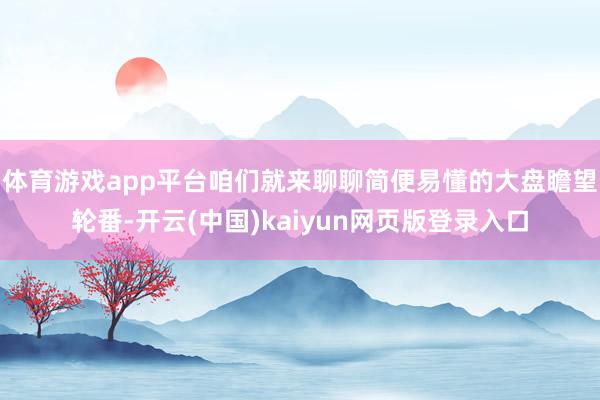 体育游戏app平台咱们就来聊聊简便易懂的大盘瞻望轮番-开云(中国)kaiyun网页版登录入口