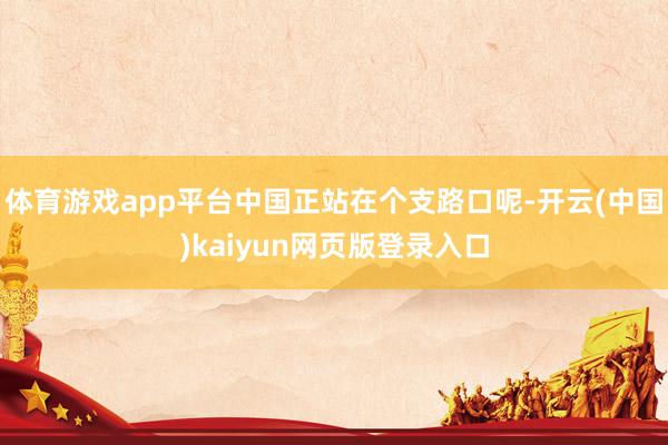 体育游戏app平台中国正站在个支路口呢-开云(中国)kaiyun网页版登录入口