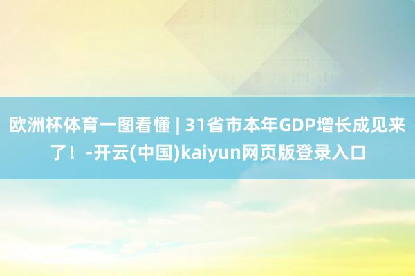 欧洲杯体育一图看懂 | 31省市本年GDP增长成见来了！-开云(中国)kaiyun网页版登录入口