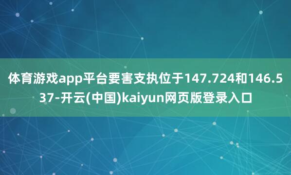 体育游戏app平台要害支执位于147.724和146.537-开云(中国)kaiyun网页版登录入口